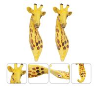 Gancio a parete singolo a testa di giraffa con gancio a forma di animale