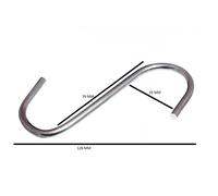 GANCIO A S Utilità Kitchen Cremagliera 10.2cm 100mm Acciaio BZP Con Pack Misura