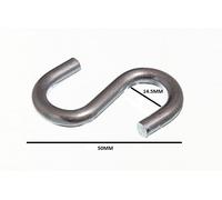 GANCIO A S Utilità Kitchen Cremagliera 5.1cm 50mm Acciaio Zp Con Pack Misura 200