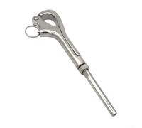 Gancio a sgancio rapido in acciaio inox 316, ideale per applicazioni marine e nautiche (8 mm)