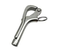 Gancio a sgancio rapido per ancoraggio e attrezzature di sicurezza, realizzato in acciaio inossidabile 316 (6 mm)