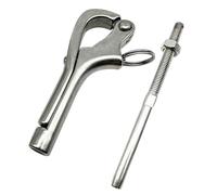 Gancio a sgancio rapido per ancoraggio e attrezzature di sicurezza, realizzato in acciaio inossidabile 316 (10 mm)