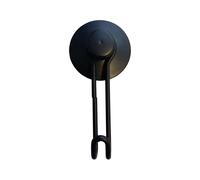 Gancio a ventosa abs Ø 5 cm nero opaco Nero opaco
