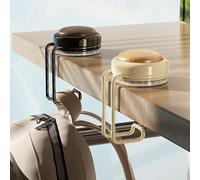 Gancio a ventosa compatto per scrivanie, supporta zaini e accessori, facile da spostare e installare su superfici lisce senza perforare o danneggiare (giallo+giallo)