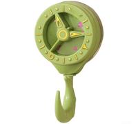 Gancio a ventosa costruito per la riutilizzabilità e una forte presa su superfici lisce e pulite, tra cui specchi e piastrelle del bagno (verde)