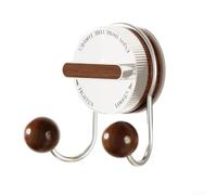 Gancio a ventosa in acciaio inossidabile con funzione di serraggio della manopola per una forte adesione su pareti lisce, perfetto per bagno, cucina o organizzazione della camera da letto (marrone)