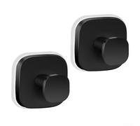 Gancio a ventosa in acciaio inox per organizzazione con materiale antiruggine, forte tenuta su superfici lisce come piastrelle, perfetto per bagno, cucina o camera da letto (nero)