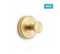 Gancio a ventosa metallo Ø 6 cm oro Oro