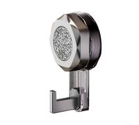 Gancio a ventosa rotante flessibile per una facile organizzazione per cucina e ufficio, senza fori, design ABS (grigio)