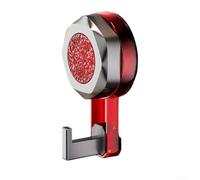 Gancio a ventosa senza cuciture per una facile installazione, perfetto per vestiti e utensili da cucina (rosso)