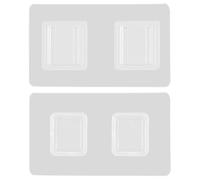 Gancio adesivo biadesivo trasparente: gancio da parete durevole senza chiodi, autoadesivo resistente | Design trasparente impermeabile che supporta l'attacco sicuro adatto alle superfici lisce