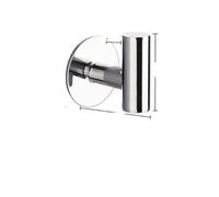Gancio adesivo da parete in acciaio inox per appendere vestiti, asciugamani e accessori da bagno, argento elegante, facile da installare, perfetto per doccia e casa