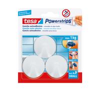 Gancio Adesivo Tesa Powerstrips Tondo Bianco 6,0 Confezione 3 Pezzi
