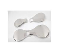 Gancio Alamaro Metallo Placca Liscia Lucido Moschettone Molla 9x3 Cm 11388