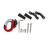 Gancio anteriore in lega di alluminio per scooter elettrico Xiaomi M365 Pro, robusto gancio con cuscinetto ad alto carico, per una facile installazione, accessorio da viaggio, nero (rosso)