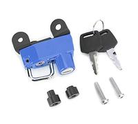 Gancio antifurto per lucchetto per casco adatto per modelli Scrambler 400/800 2015+ moto modificata (Blu)