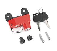 Gancio antifurto per lucchetto per casco adatto per modelli Scrambler 400/800 2015+ moto modificata (Rossa)