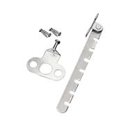 Gancio antivento universale per porta e finestra in lega di alluminio e acciaio in plastica con blocco