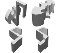 Gancio Appendiabiti Batman per Parete Ufficio Supporto Partizione 40mm