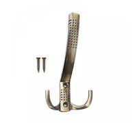 Gancio appendiabiti da parete in lega di zinco, gancio per accappatoio resistente, gancio a doppio polo per sciarpa, borsa, asciugamano, chi