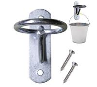 Gancio Appendiabiti Per Secchiello Per - Montaggio A Parete In Metallo, Dimensioni Standard | Porta Secchiello Equestre | Gancio Per Contenitore Per L'alimentazione | Accessorio Agricolo Durev