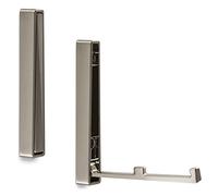 Gancio Appendiabiti Pieghevoli da Montare BARI 120 x 16 x 15 mm Finitura Acciaio Inox Ganci Attaccapanni Porta-Cappotti