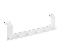 Gancio Appendiabiti Porta Bagno Cucina - Ganci Appendi Abiti Acciaio 39x11x4,5cm