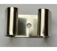 GANCIO APPENDISCOPA IN METALLO CROMATO PORTA SCOPE SUPPORTO A MURO MOCIO MOP