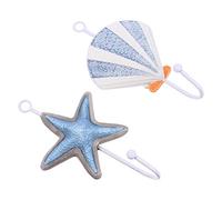 Gancio Appiccicoso , 2 appendiabiti parete per bambini, per , per asciugamani, per il , in resina, a forma di stella marina, come regalo per la e il Gancio Porta Salvietta