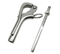 Gancio apribile in acciaio inossidabile 316 a sgancio rapido per un facile funzionamento in applicazioni marine (8 mm)