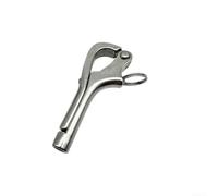 Gancio apribile per pellicano con sgancio rapido in acciaio inossidabile 316 per uso marino, supporto per la sicurezza del carico e l'imbarco della barca (6 mm)