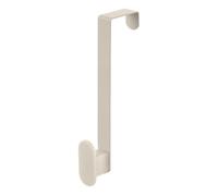 Gancio Bagno Singolo Verticale Rettangolare In Acciaio E Plastica Beige Appendi-Asciugamani E Accappatoio - Linea Fiore