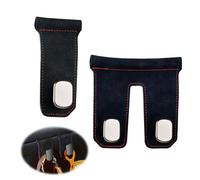 Gancio Borsa Auto,Ganci Universali Per Auto,Ganci Per Poggiatesta Auto, Ganci Portaoggetti Co-Pilot, Per Borse Della Spesa, Borsette, Vestiti, Due Set Di Accessori Per Auto(Nero)