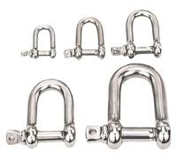 Gancio con maglia pesante, Perno a vite in acciaio inossidabile D e grilli ad arco M4-M14(D Type Shackle,M6)