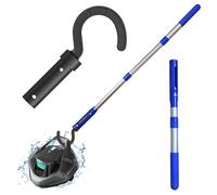 Gancio con palo telescopico per nuoto per tutti i robot pulitori per piscine, personalizzato per robot aspirapolvere per piscina, incluso cavo, fuori terra e sott'acqua, 3 sezioni 3 piedi palo