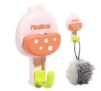 Gancio con per la doccia - Supporto rimovibile e riutilizzabile per grucce, gancio per aspirapolvere, per bagno e cucina, per accappatoio, borse, cappotti, per la parete e il