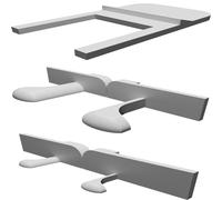 Gancio Copri Linguetta per 3M Command Strips Supporto Parete Organizer