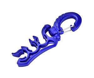 Gancio Corrugato,Regolatore Tubo 3 Colori Accessorio per Immersione Plastica Doppio BCD Supporto per Tubo con Clip Gancio