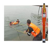 gancio da barca, Palo telescopico for bagnino da 4 a 33 piedi for laghi e barche, barra di salvataggio in acqua in fibra vetro isolata con strisce riflettenti luminose(Length 1.2m/3.9ft 5.5m/18ft)
