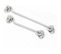 Gancio Da Cabina E Chiusura A Occhiello In Acciaio Inossidabile Multicolore 3-16 Pollici 2 Pezzi(Silver,12 Inch)