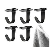 Gancio da Garage,Gancio a Forma di J per Abiti - Rinforzato Resistente 5 Pezzi per Armadio Cucina Bagno Cappelli Borse
