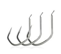 Gancio da jigging da 30 pezzi 1/0 2/0 3/0 4/0 Ganci da jig in metallo Acqua salata Luce Lenta Jigging Pesca sul ghiaccio DShanLa(4 l 0)