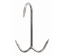 GANCIO DA MACELLAIO IN ACCIAIO INOX PER SALAMI PROSCIUTTO CAPOCOLLO VARI TIPI