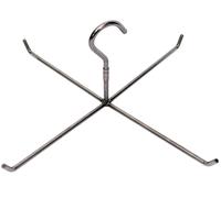 Gancio da macellaio per salumi girevole a stella in acciaio inox 18c