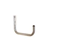 Gancio da muro curvo tubo Ø 25 mm 380 mm Metallo