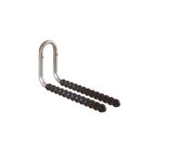 Gancio da muro doppio dritto tubo Ø 20 mm P 400 mm Nero