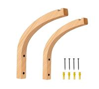 Gancio Da Muro - Estensione Geometrica Ad Angolo, Barra Di Sospensione In Pino Marrone Da 23x22 Cm, Componente Per Appendere Conico In Massa Da 500 G, Picchetto Smerlato In Fibra Di Legno Lucidato