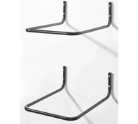 Gancio da muro per pneumatici P 65 cm nero 2 pz Nero