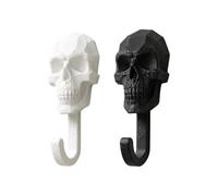 Gancio da parete 2 pezzi Heavy Duty Skull Design Coat Hat Key Hanger | Ganci stampati in 3D da appendere per bagno, cucina, ingresso, dormitorio, appartamento, università, casa