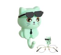 Gancio da parete a forma di gattino, supporto da parete per chiavi a forma di gatto, ganci da parete per gatti, decorazione per la stanza, ganci adesivi per borse per gattini, senza traccia, senza
